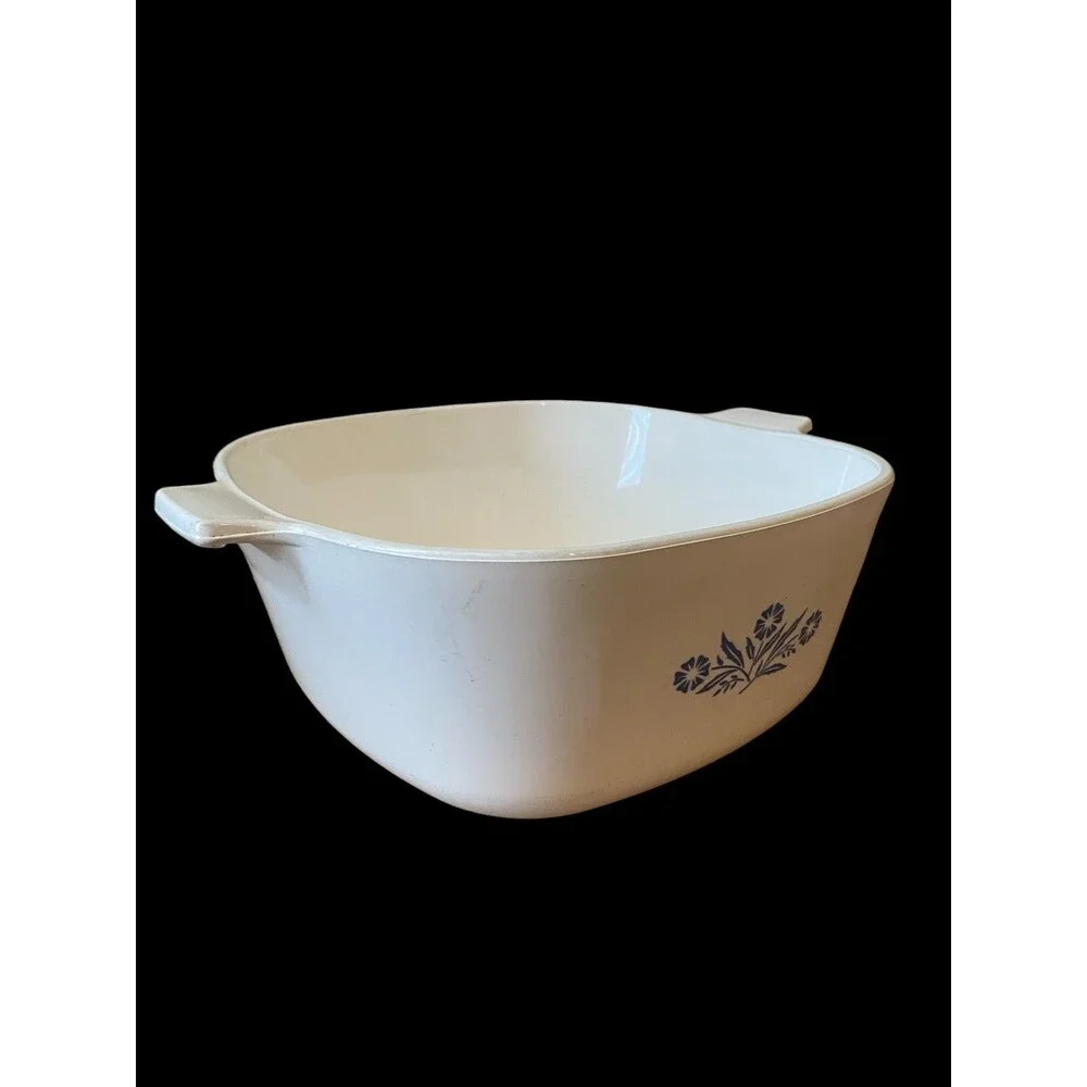RARE Vintage 1958 Embossed Stamp PYROCERAM Corningware Cornflower 2.5 Qt A-22